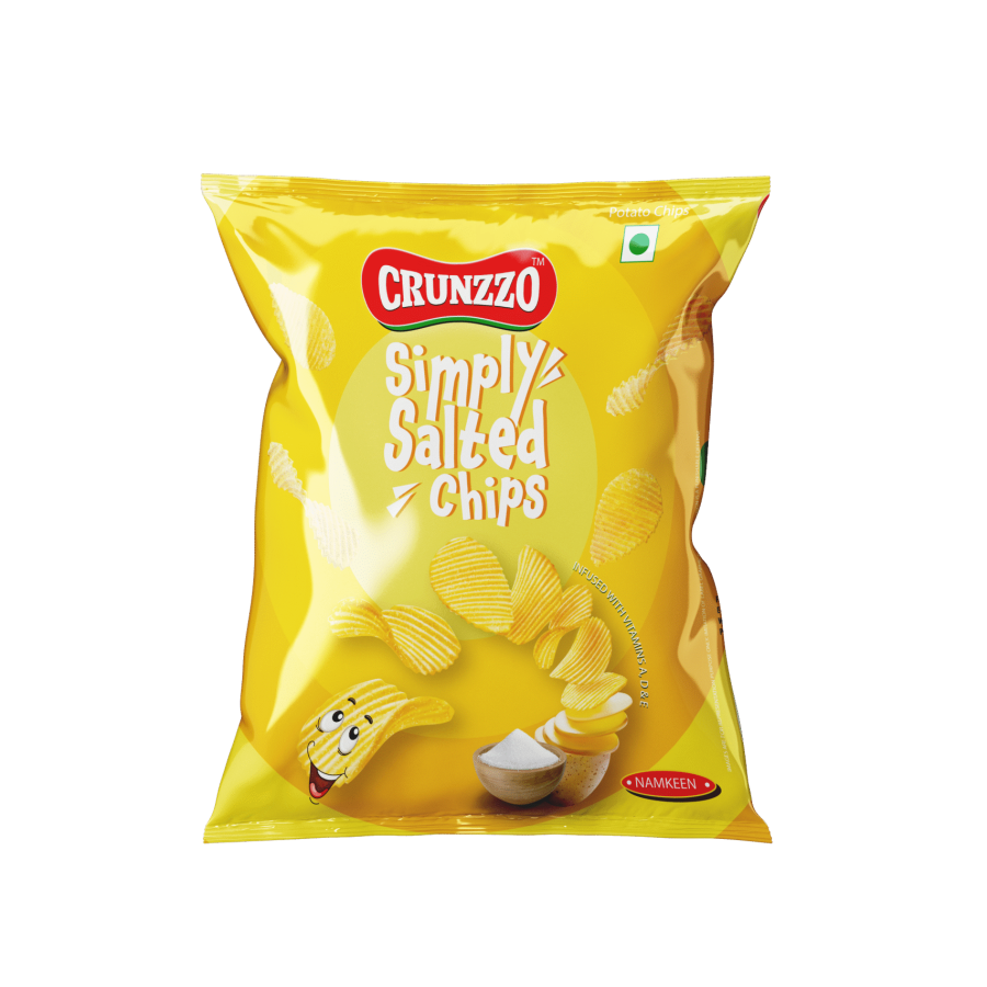 Chips salted